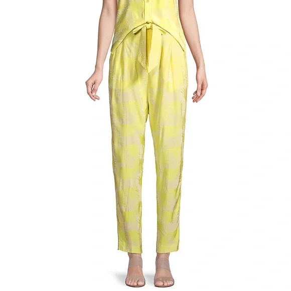 Equipment Cropped Pants in yellow
